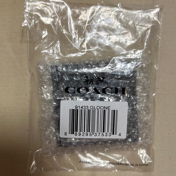 Coach Gold Pave Signature C Necklace - Picture 5 of 5